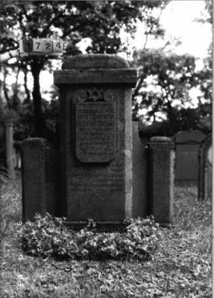 Grabstein 1724 [Hahn S. 207 Grab-Nr. 2382]