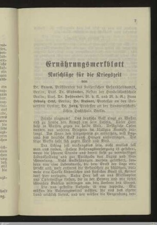B. Allgemeine Ratschläge