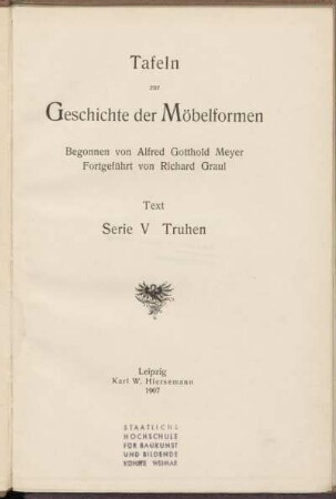 Ser. 5, Text: Truhen