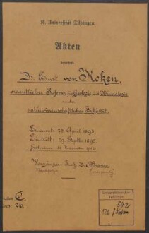 Koken, Ernst * 1860