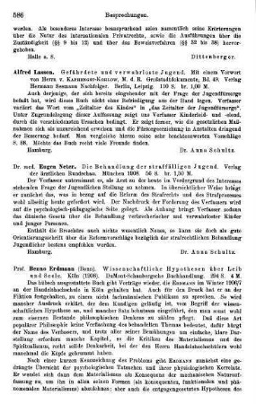 586, Alfred Lasson. Gefährdete und verwahrloste Jugend