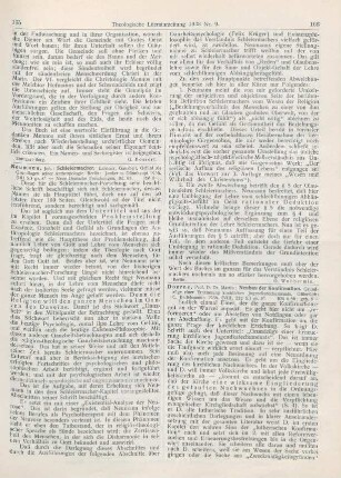 165-166 [Rezension] Neumann, Johannes, Schleiermacher