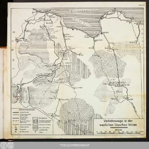Verkehrswege in der westlichen libyschen Wüste
