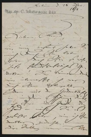 Brief an Unbekannt : 26.12.1870