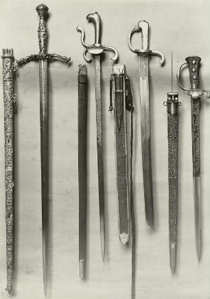 Kurschwert des Kurfürsten Moritz und Hirschfänger