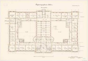 Regierungsgebäude, Koblenz: Grundriss oberes EG 1:100