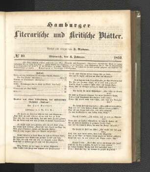 No. 10. 4. Februar 1852