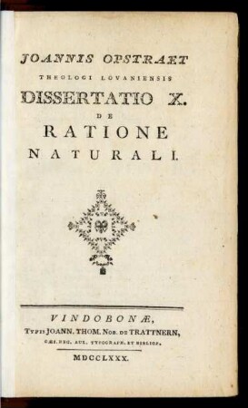 X.: De Ratione Naturali