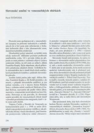 Slovenské umění ve venezuelských sbírkách : Pavel Štěpánek