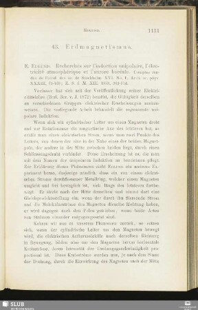 43. Erdmagnetismus
