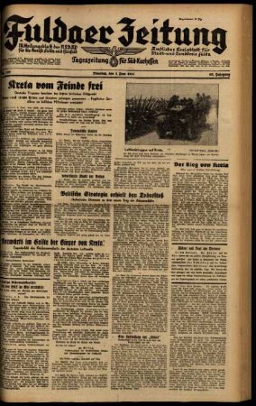 Ausgabe vom Dienstag, den 03. Juni 1941.