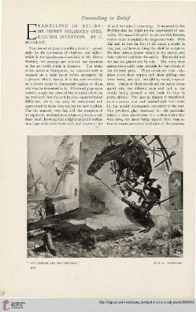 25.1905 =Nr. 100: Enamelling in relief : Mr. Henry Holiday´s interesting invention