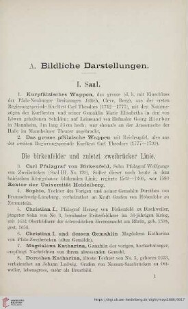 A. Bildliche Darstellungen (Nr. 1 - 861)