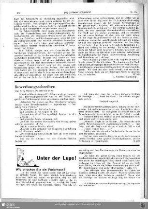 Bewerbungsschreiben