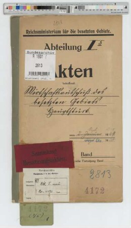 Wirtschaftsausschuss des besetzten Gebietes. Hauptstück
