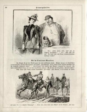 "Hinausgeholfen" "Bei'm Divisions-Manöver"