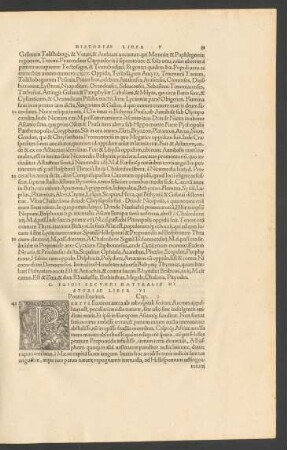 C. Plinii Secundi Naturalis Historiae Liber VI