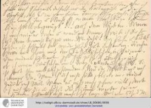 Postkarte vom 27.11.1905