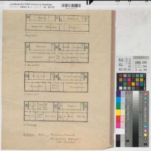 Münster (Münster) Bauvereinsbank Grundrisse (1925) (1 : 100) Skizze Münsterländische Wohnungs- und Baugesellschaft Wohnungsgesellschaft Münsterland