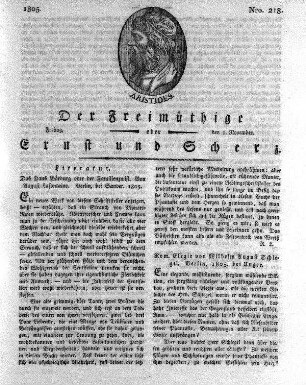 Nro. 218, Freitag den 1. November