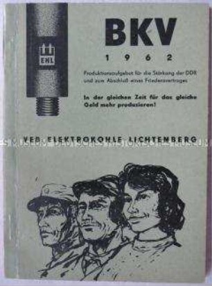 Kollektivvertrag des VEB Elektrokohle Berlin-Lichtenberg