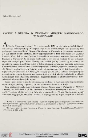 16: Ryciny A. Dürera w zbiorach Muzeum Narodowego w Warszawie