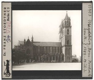 Magdeburg, Dom : Außenansicht von N