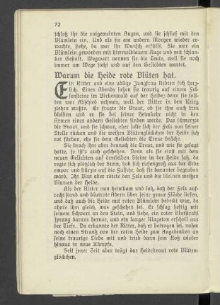 Warum die Heide rote Blüten hat.