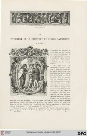 9: Le pavement de la chapelle de sainte Catherine à Sienne