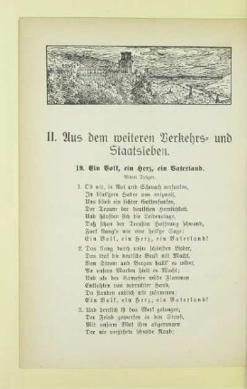 II. Aus dem weiteren Verkehrs- und Staatsleben