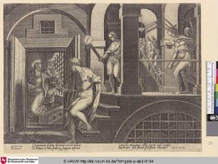 [The jailer, about to kill himself, converted by St. Paul; Der Gefängniswärter wird in dem Versuch sich zu töten von Paulus aufgehalten]