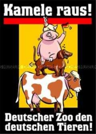 Plakat gegen Ausländerfeindlichkeit