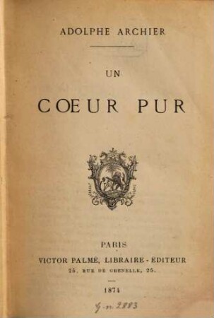 Un coeur pur