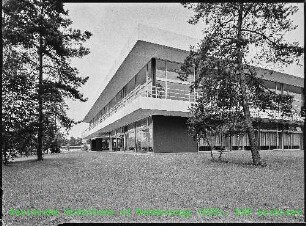 Kantine (KANT) des Kernforschungszentrums Karlsruhe (KfK), von Südwesten