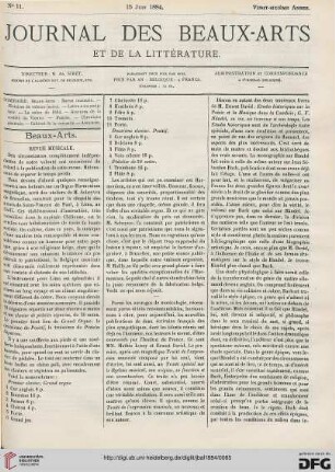 Nr. 11 (15. Juin 1884)