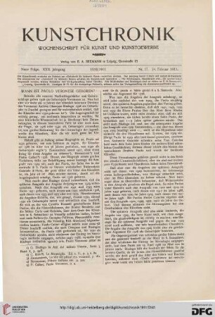 Heft 17 (24. Februar 1911)