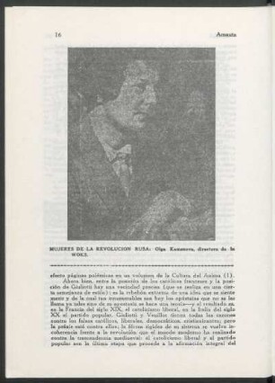 Mujeres de la revolución rusa: Olga Kámeneva, directora de la WOKS