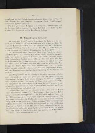 II. Erkrankungen der Leber.