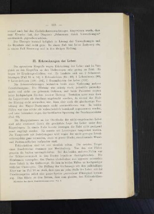 II. Erkrankungen der Leber.