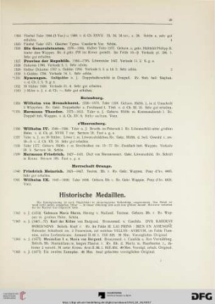 Historische Medaillen (Nr. 1342-1638)