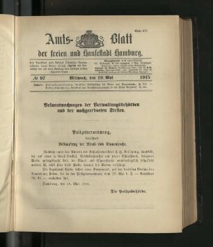 No. 97, 19. Mai 1915