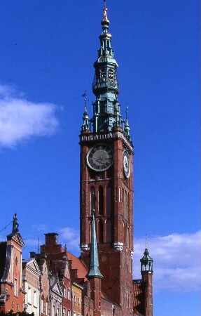 Gdansk (Danzig) - Rathausturm : Der Turm des Rathauses. Aufgenommen in der Altstadt von Danzig (Gdansk), ca. 2001
