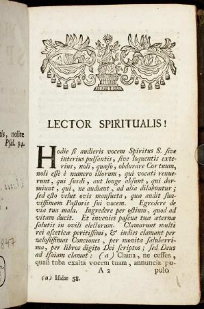 Lector Spiritualis!
