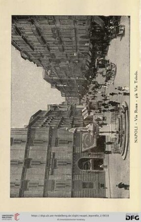 Napoli – Via Roma - già Via Toledo – Rue de Rome – Rome Street – Romestrasse