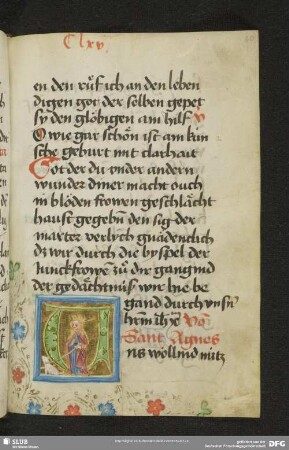 60r: historisierte Deckfarbeninitiale