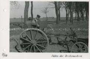 Frühjahrsbestellung - Füllen der Drillmaschine