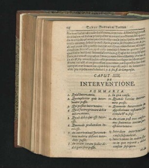 Caput XIII. De Interventione.