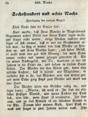 Sechshundert und achte Nacht