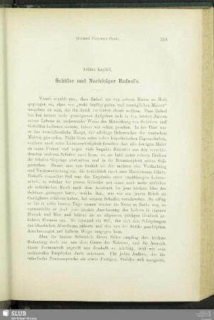 Achtes Kapitel. Schüler und Nachfolger Rafael's