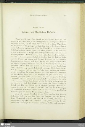 Achtes Kapitel. Schüler und Nachfolger Rafael's